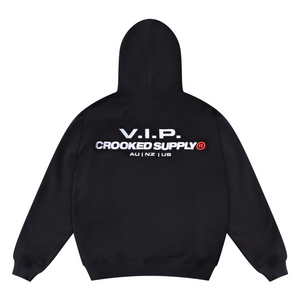 (New) V.I.P. Hoodie - Black (Embroidered)