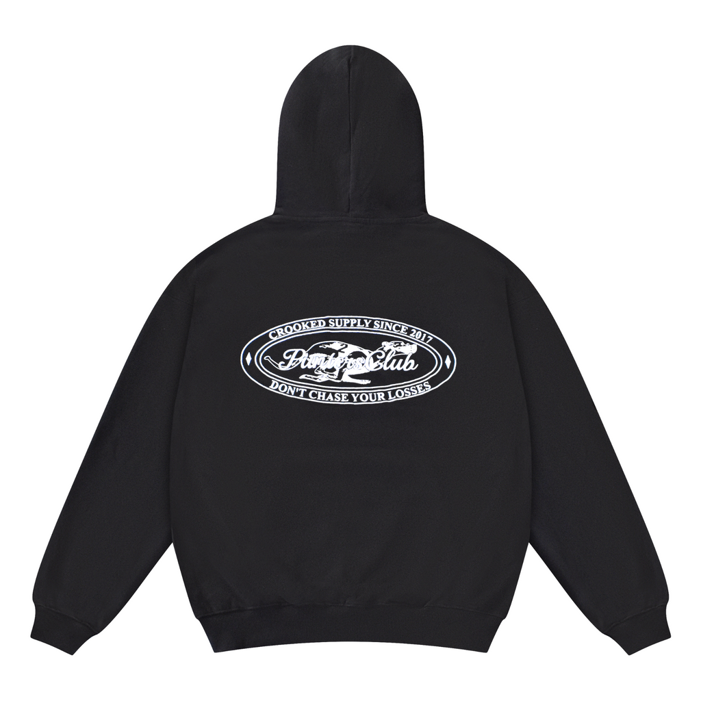 (New) PC - Don't Chase Your Losses Hoodie - Black (Embroidered Logo)