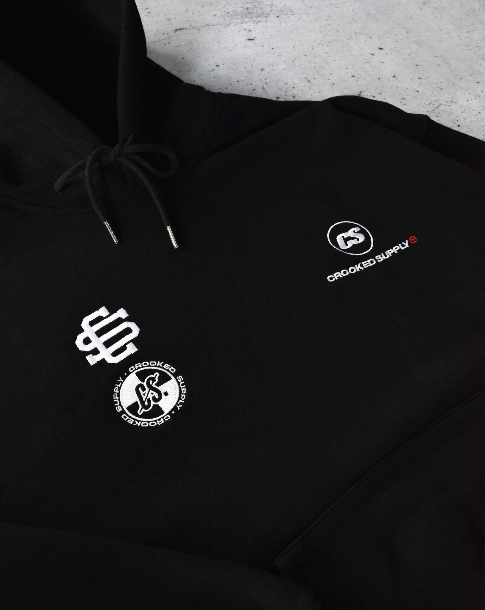 (New) V.I.P. Hoodie - Black (Embroidered)