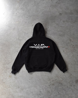 (New) V.I.P. Hoodie - Black (Embroidered)