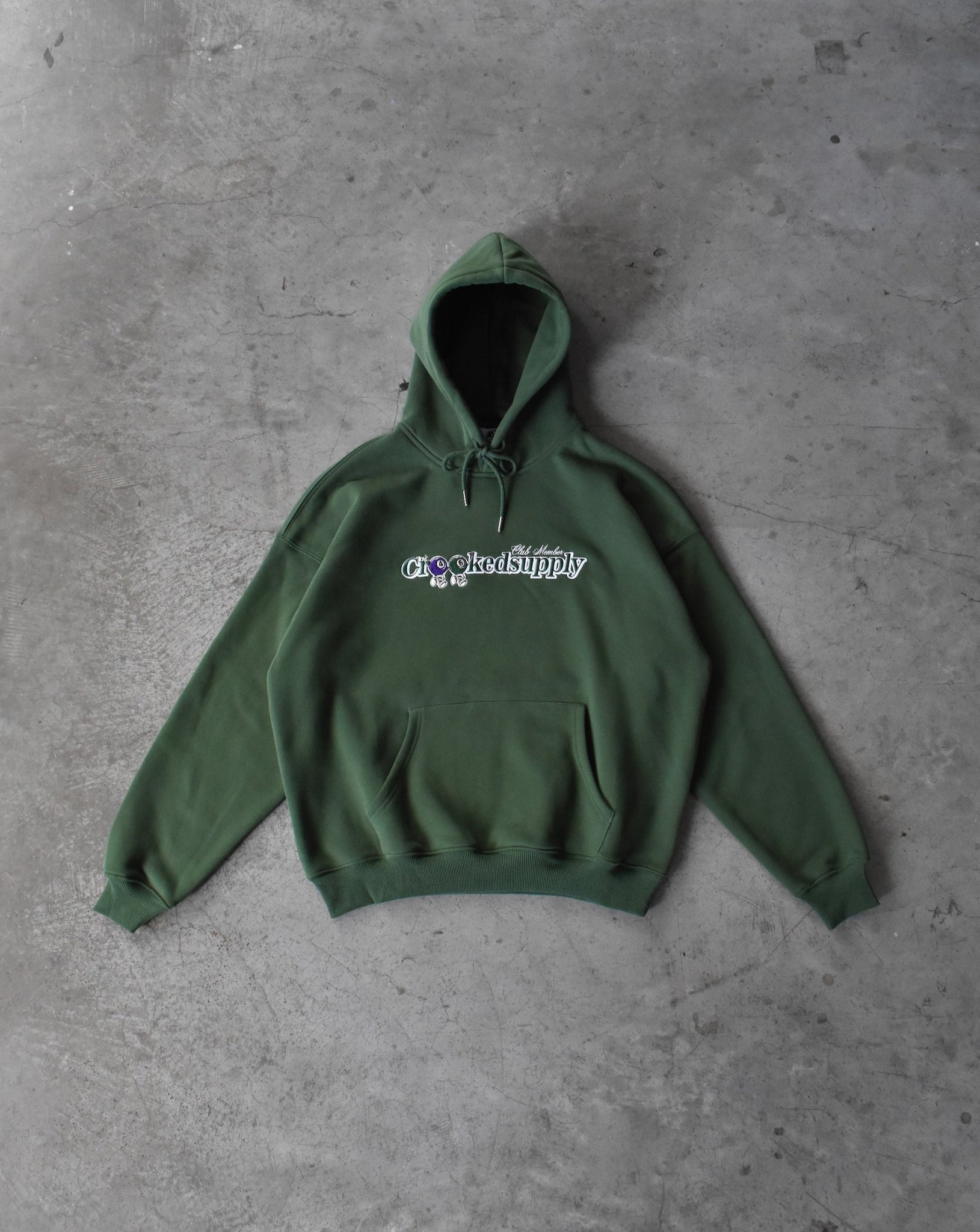 (New) Club Member Hoodie - Green (Embroidered)