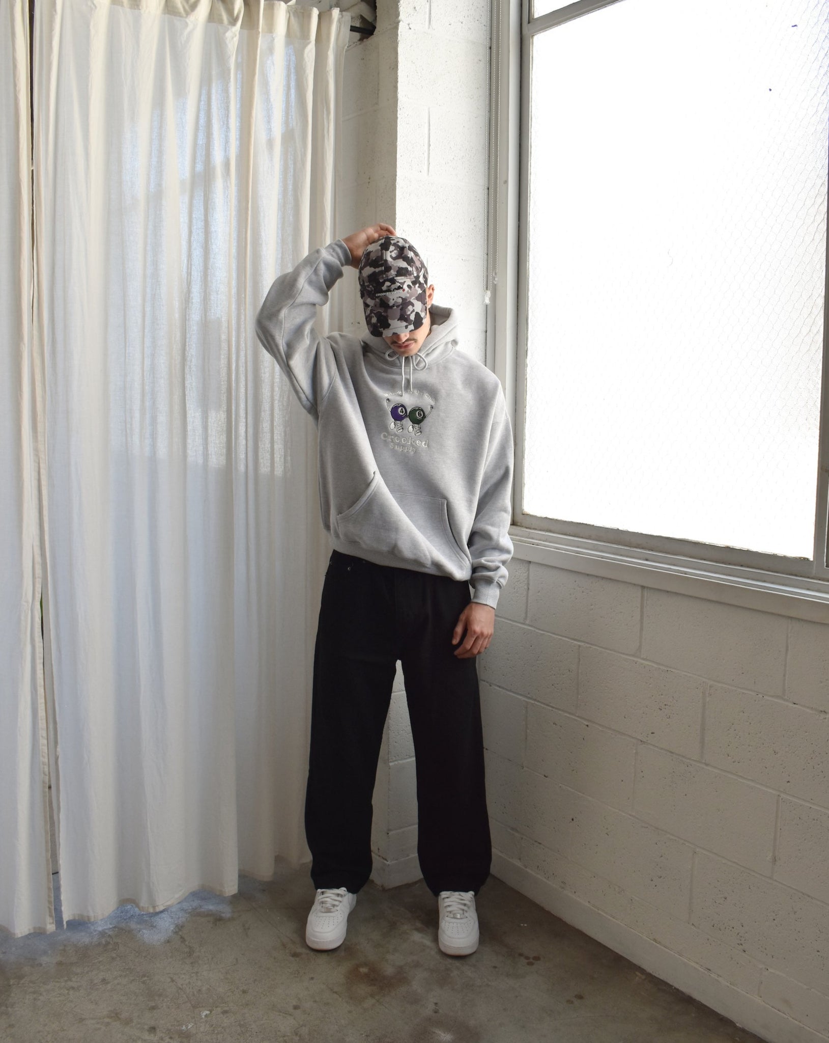 (New) Welcome To The Club Hoodie - Heather Grey (Embroidered)