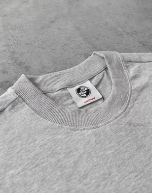 (New) Punters Club Tee - Grey (Embroidered Logo)