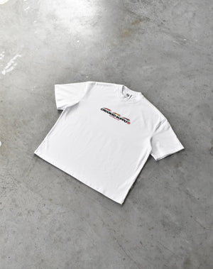 (New) Punters Club Tee - White (Embroidered Logo)