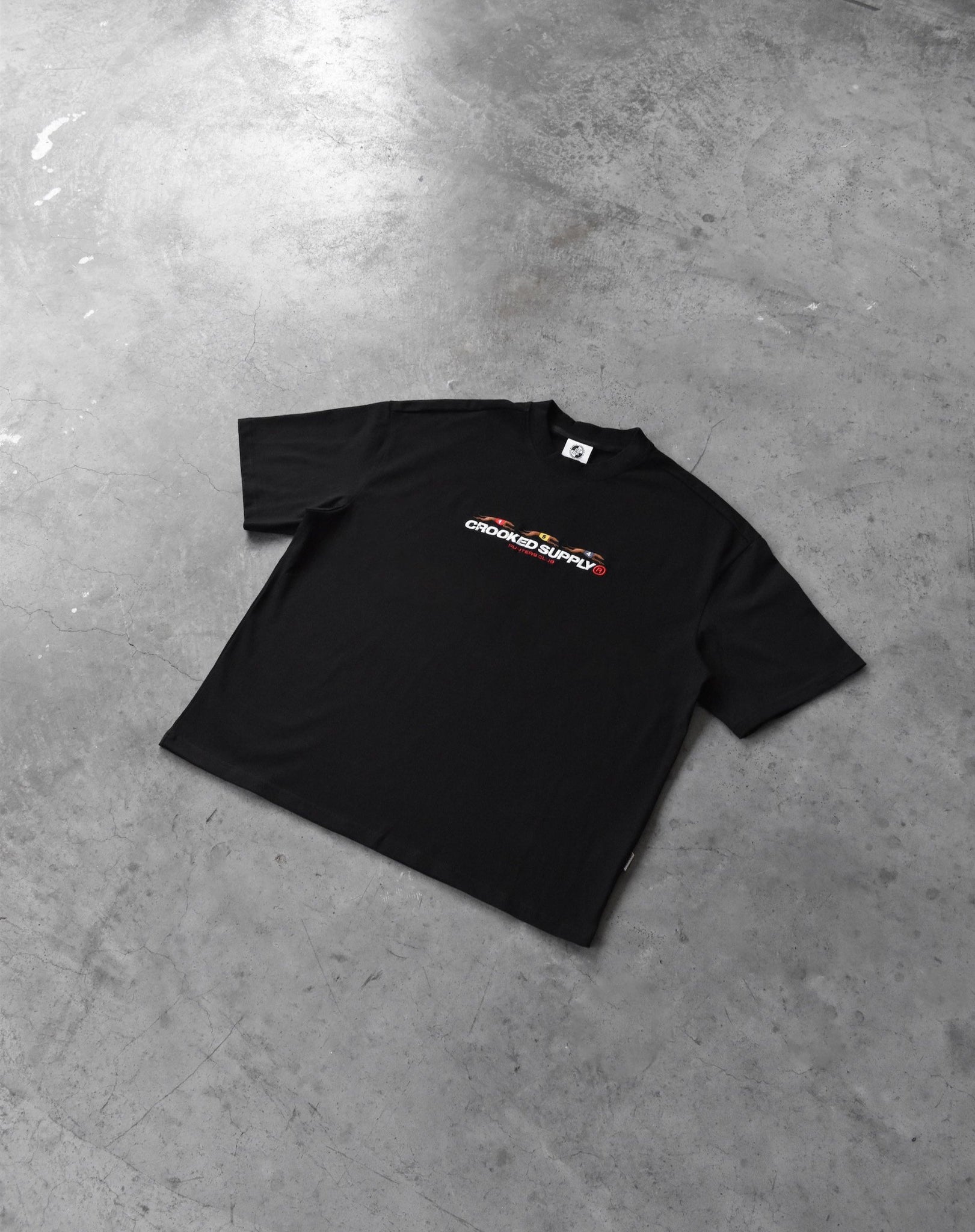 (New) Punters Club Tee - Black (Embroidered Logo)