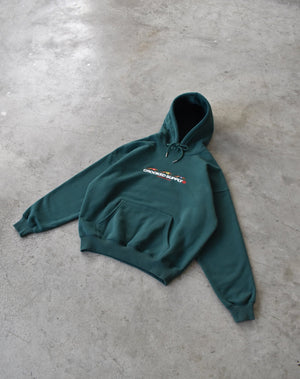 Punters Club Hoodie - Teal Green (Embroidered Logo)