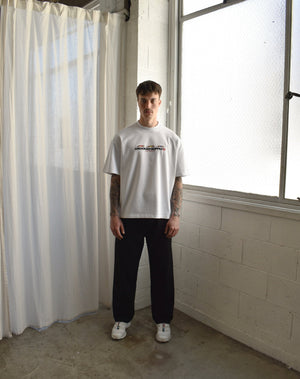 (New) Punters Club Tee - White (Embroidered Logo)