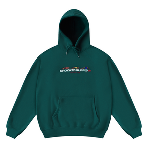 (New) Punters Club Hoodie - Teal Green (Embroidered Logo)